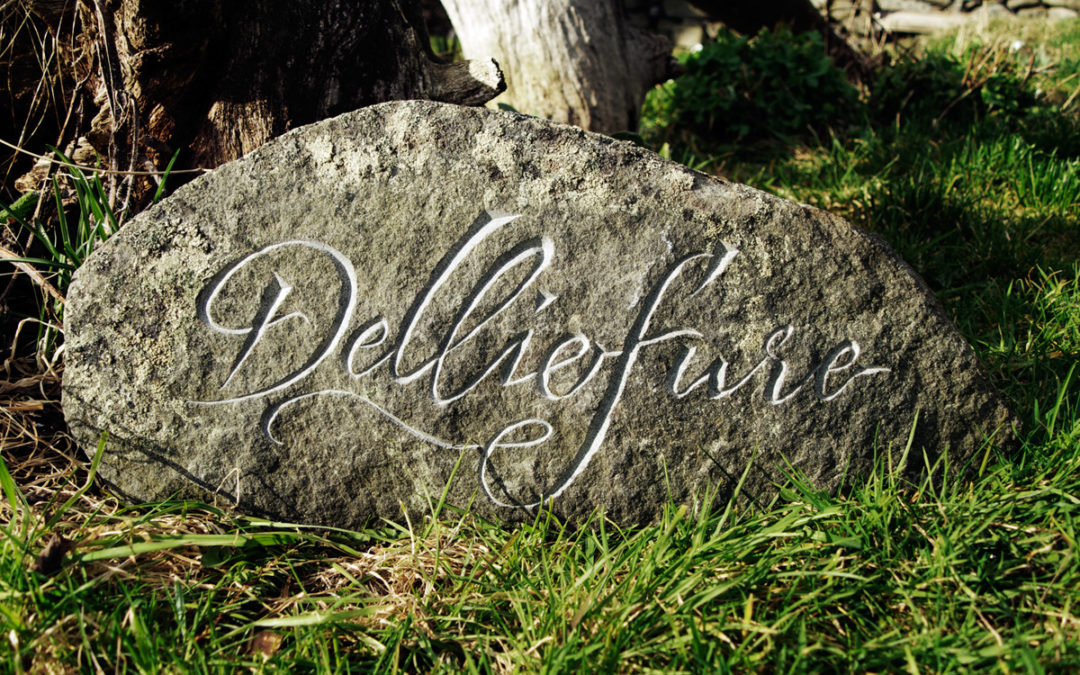 Delliefure Stone Sign