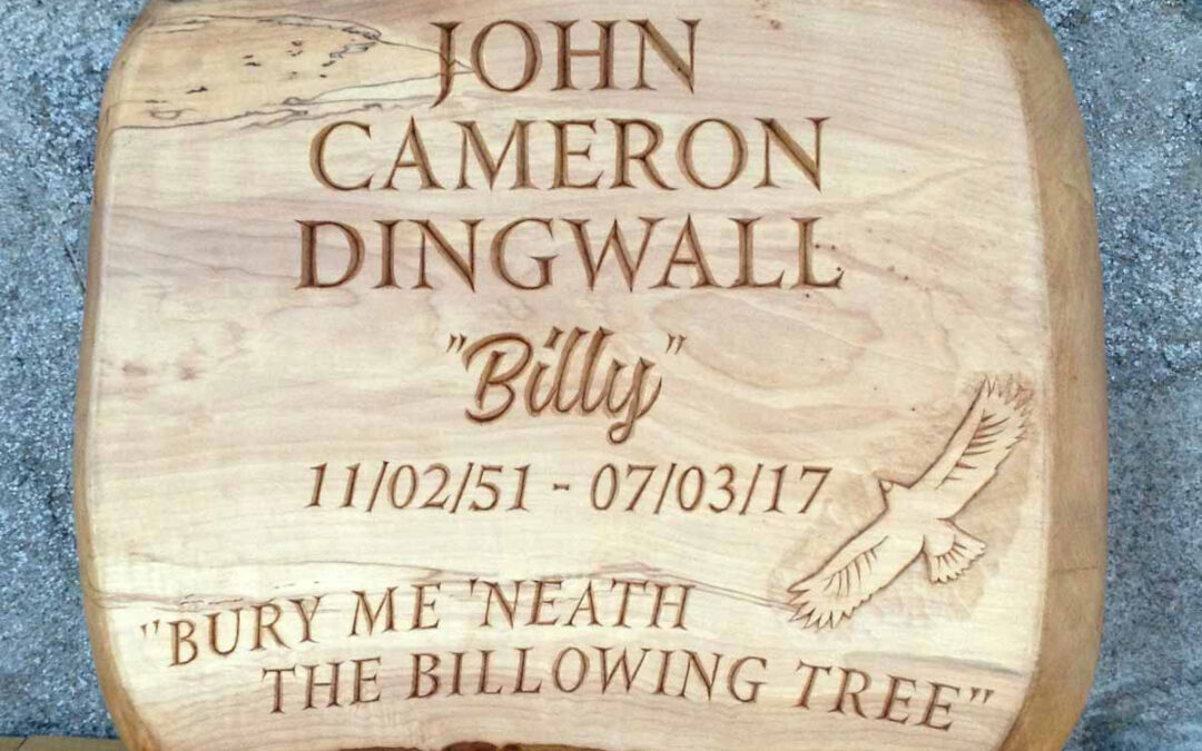 Wooden memorial
