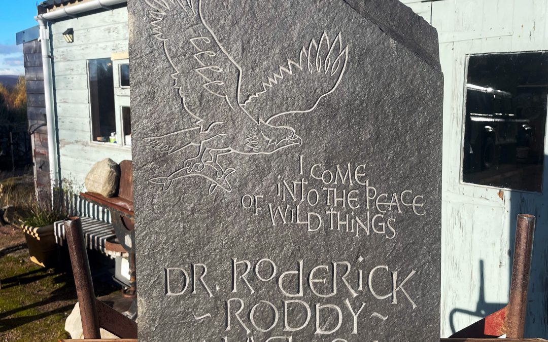 Osprey memorial stone