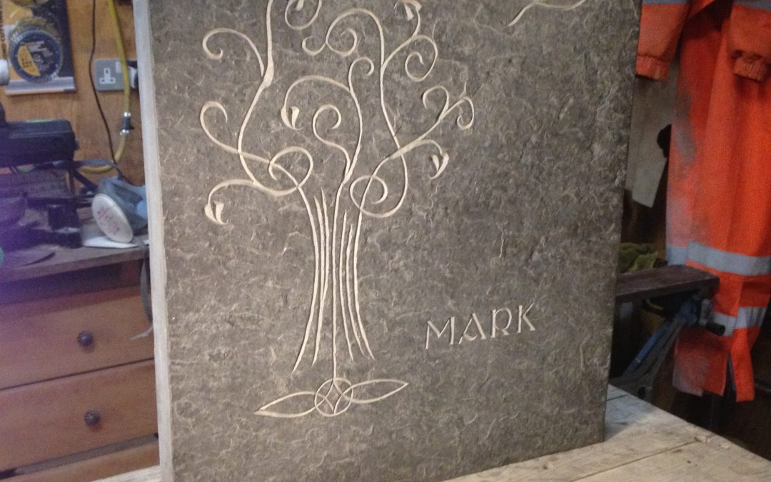 Small headstone designed by client