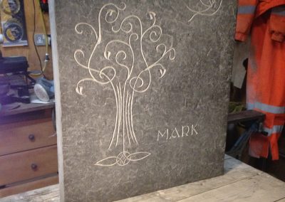 Small headstone designed by client